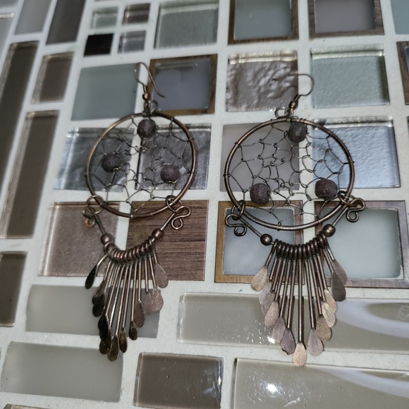 Vintage Dreamcatcher earrings - Picture 1 of 2